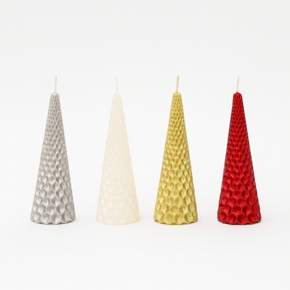 Decoris crvena svijećica s glitterom – 4 h gorenja