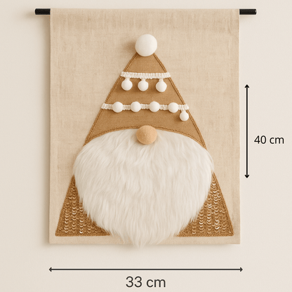 Dekorativna zavjesa s motivom patuljka 33x40 cm – obostrano identičan uzorak , 100% poliester