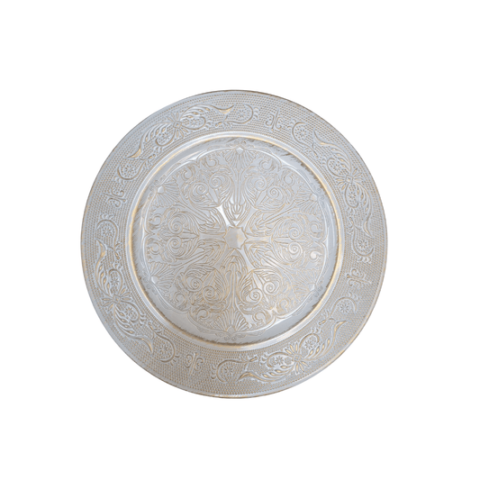 Dekorativni tanjur s reljefnim uzorkom – vintage izgled za dom 33 cm