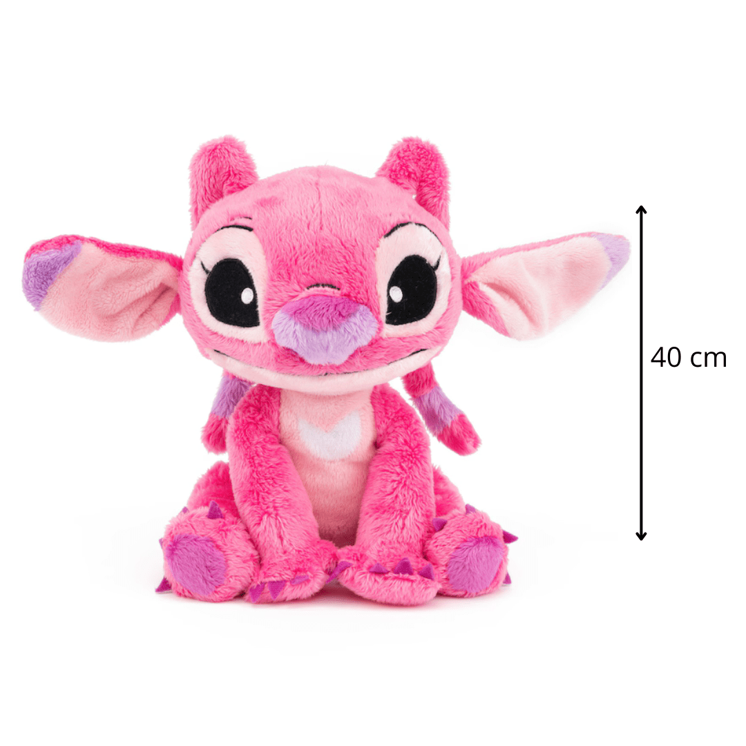 Disney plišani Angel 40 cm – mekana plišana igračka iz Lilo & Stitch serijala Roza