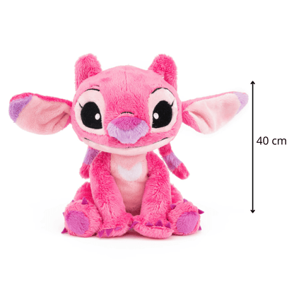Disney plišani Angel 40 cm – mekana plišana igračka iz Lilo & Stitch serijala Roza