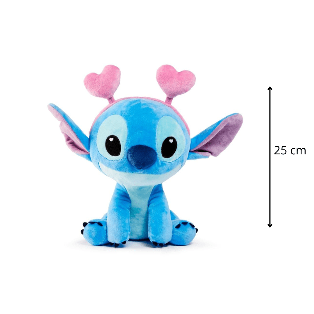Disney plišani Stitch 25 cm – specijalno izdanje sa srcolikim antenama