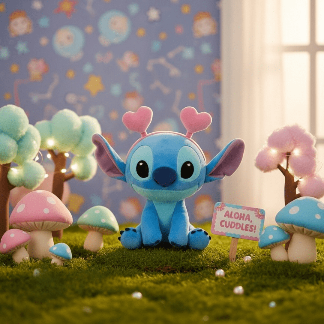 Disney plišani Stitch 25 cm – specijalno izdanje sa srcolikim antenama