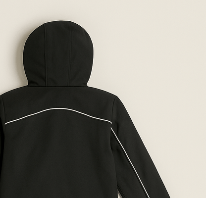 Dječija softshell jakna s kapuljačom i reflektirajućim detaljima