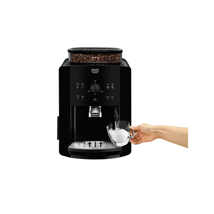 Krups EA811010 automatski espresso aparat – 15 bar, 1450 W, metalni mlin, LCD ekran, sistem za mlijeko