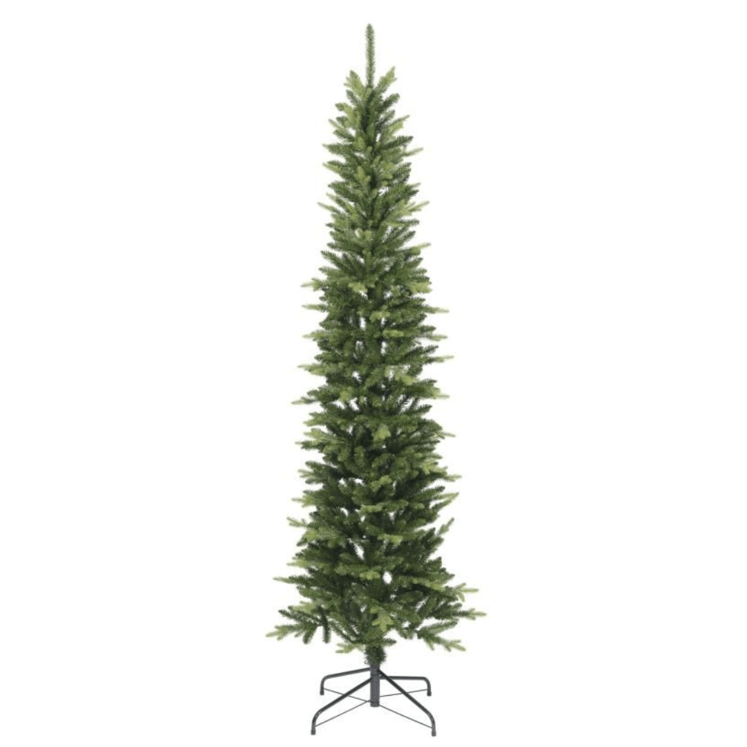 Everlands Slim Fir 210 cm – uska umjetna jelka, Ø 68 cm, metalno postolje