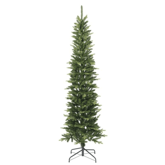 Everlands Slim Fir 210 cm – uska umjetna jelka, Ø 68 cm, metalno postolje