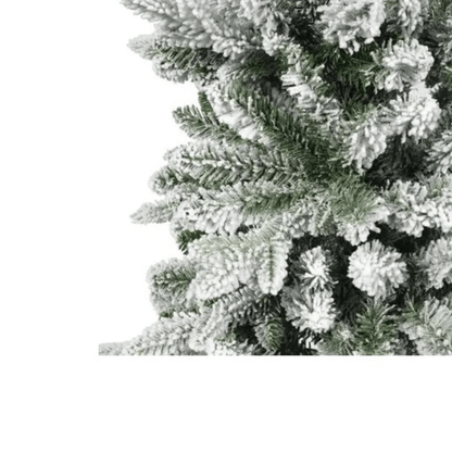 Everlands Snowy Slim Fir 210 cm – uska snježna jelka, Ø 68 cm, metalno postolje