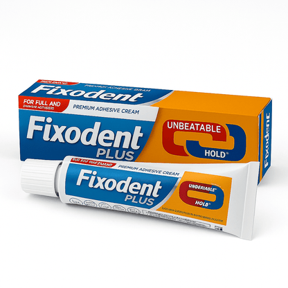 Fixodent Plus Dual Power 40g krema za proteze– dvostruka snaga za sigurnu fiksaciju