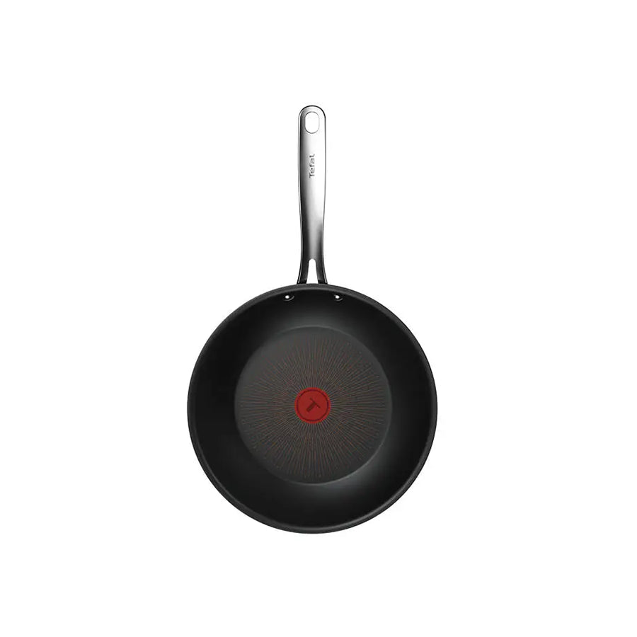 Tefal G3301902 Omega wok tava s neprijanjajućom površinom za kuhanje i prženje, prikazana na slici.