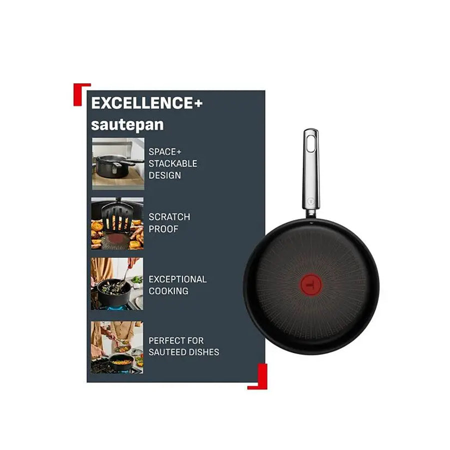 Duboka Tefal G3303202 tava s poklopcem, Omega, s kvalitetnim poklopcem za kuhanje i prženje.
