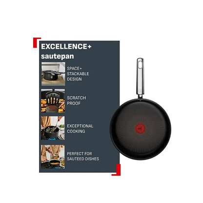 Duboka Tefal G3303202 tava s poklopcem, Omega, s kvalitetnim poklopcem za kuhanje i prženje.