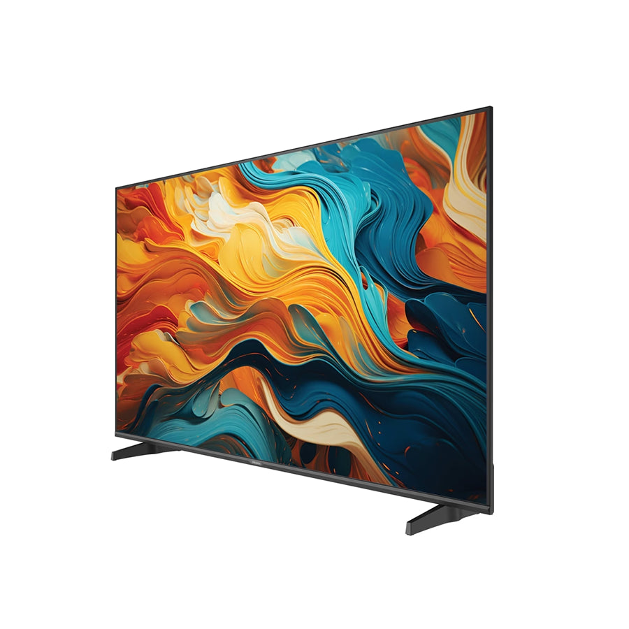Oukovski Google TV Haier H43K85FUX 43" 4K UHD s 60 Hz prikazom, prikazan na slici s modernnim dizajnom i visokim rezolucijom.
