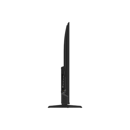 Omega Haier H55S80GUX 55" QLED Smart TV s 4K zaslonom, prikazan na modernom televizoru s tanjim okvirom.