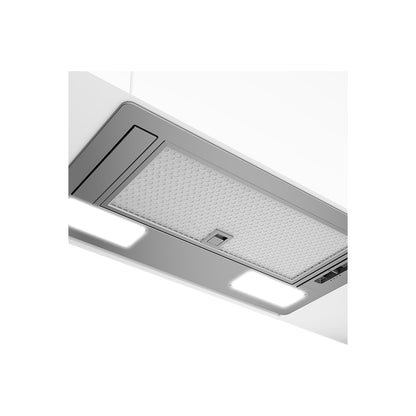 Beko HNU 51310SE potpuno ugradbena srebrna napa za kuhinju, energetska klasa D, Omega brand, prikazano na slici.