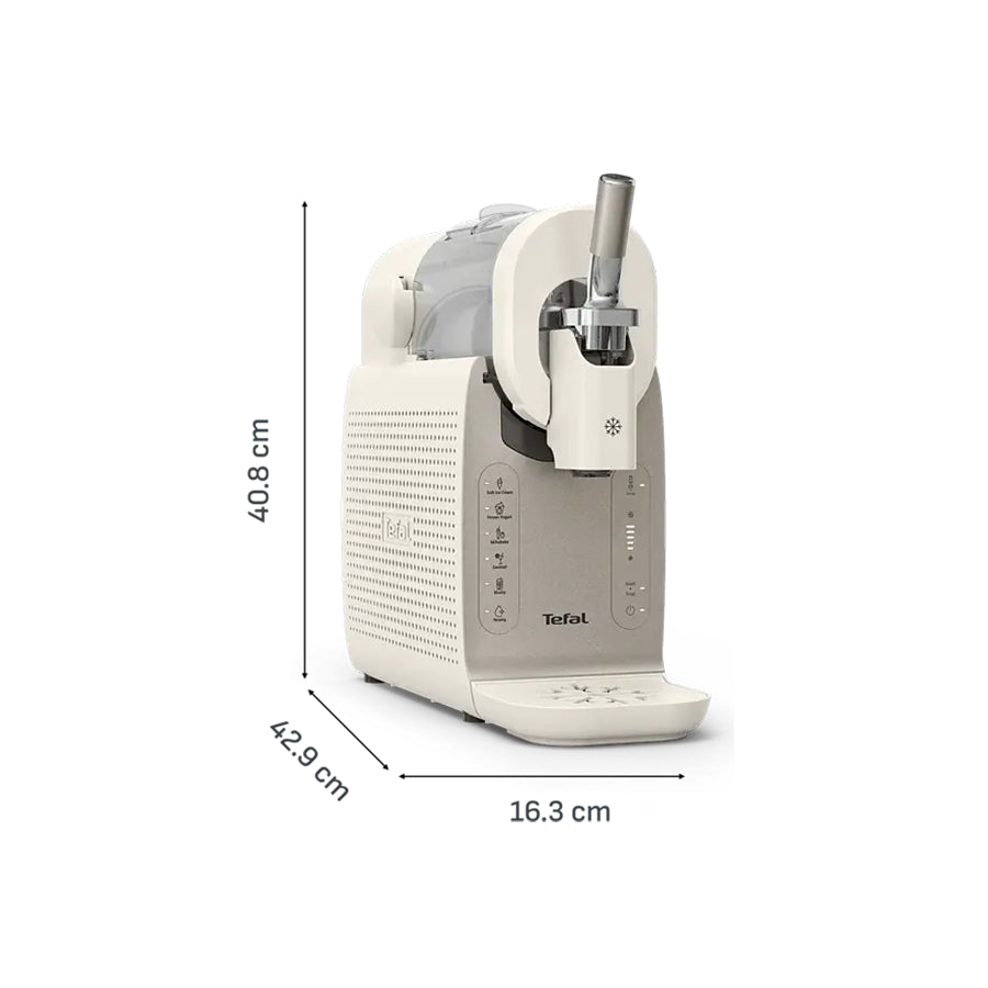 Tefal IG803AE0 aparat za sladoled Omega, 16 u 1 s prikazom i različitim nastavcima za pravljenje sladoleda.