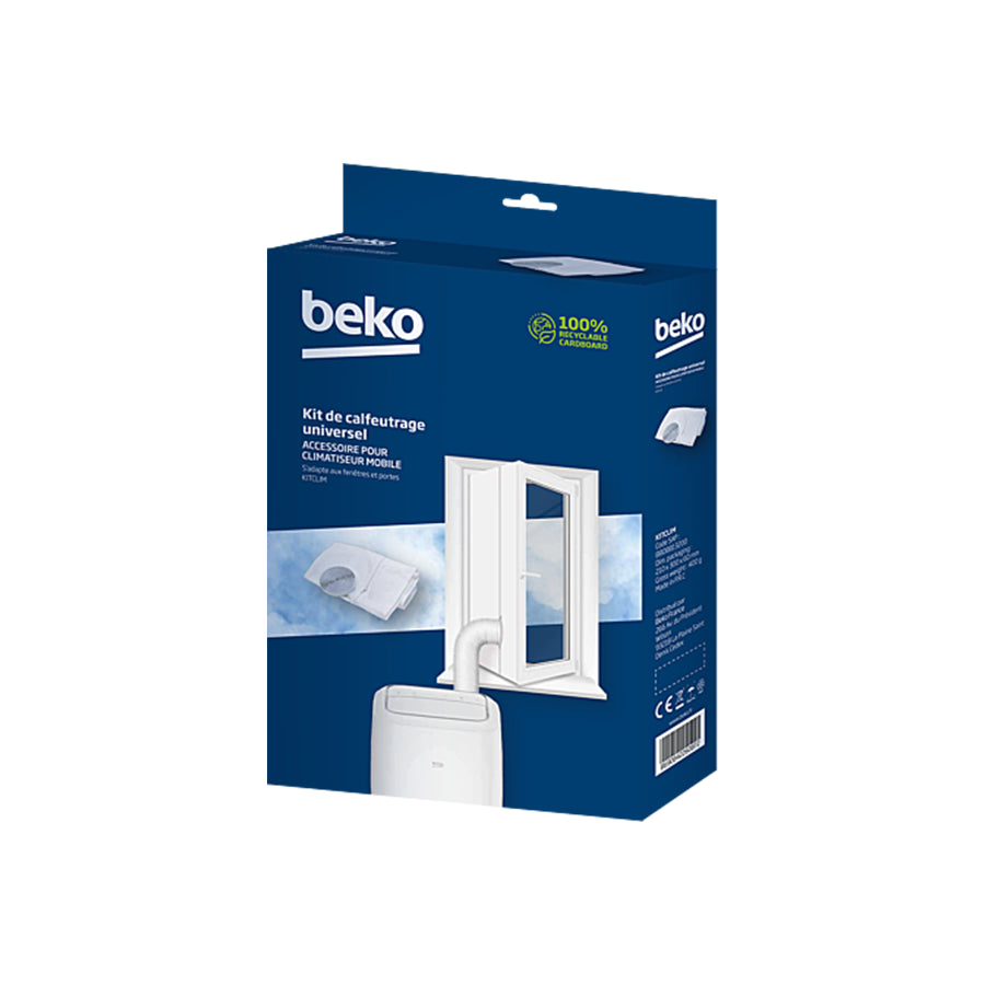 Omega Beko KITCLIM izolacija za prozore za mobilnu klimu, prikazuje čvrstu i učinkovitu zaštitu od hladnoće i topline