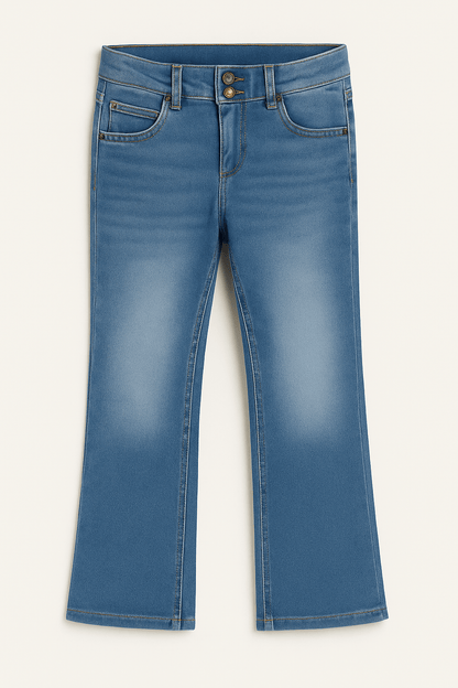 John Baner Dječje traperice s proširenim nogavicama – plavi denim