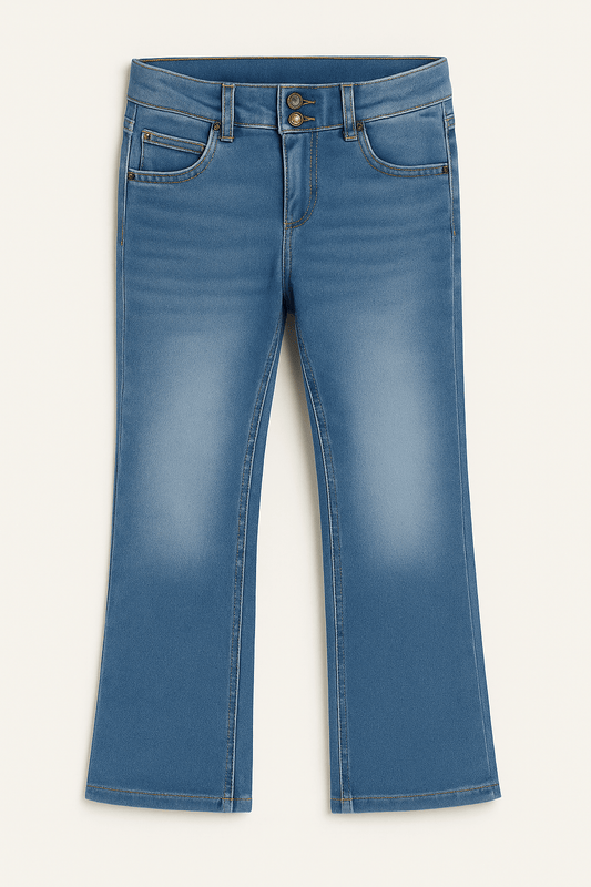 John Baner Dječje traperice s proširenim nogavicama – plavi denim