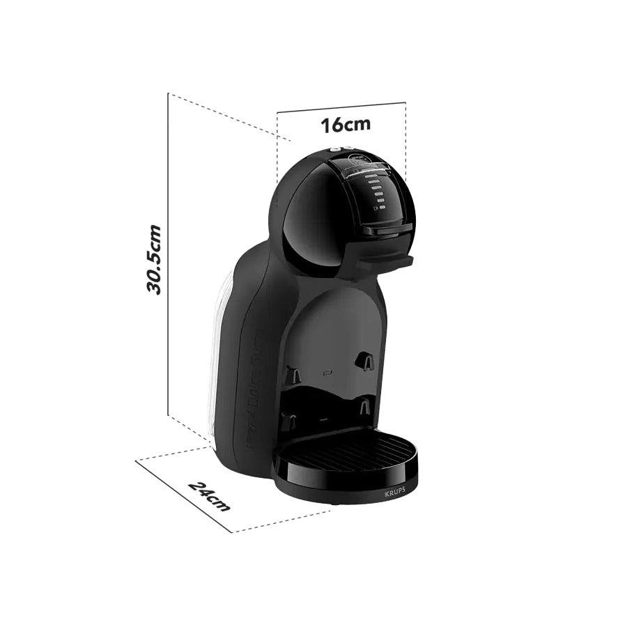 Omega Krups Dolce Gusto Mini Me 2 aparat za kavu na kapsule, modern dizajn i jednostavno korištenje, prikazan na slici.