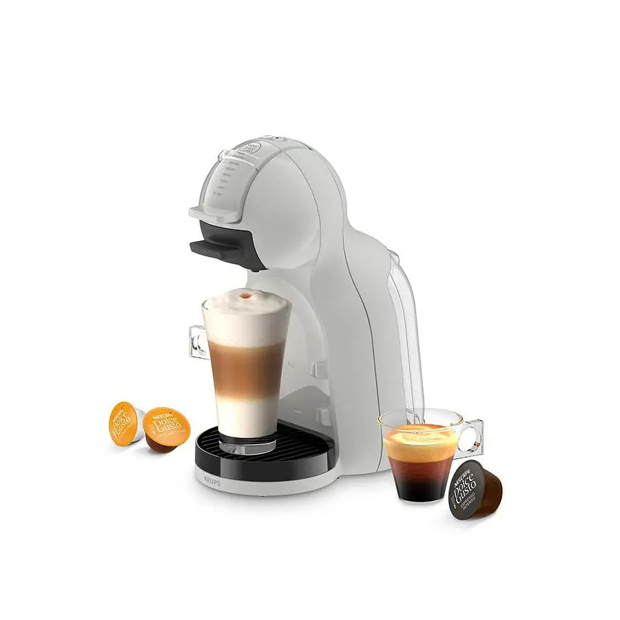 Omega Krups Dolce Gusto Mini Me 2 aparat za kavu na kapsule, crne boje, s prikazom na prednjoj strani