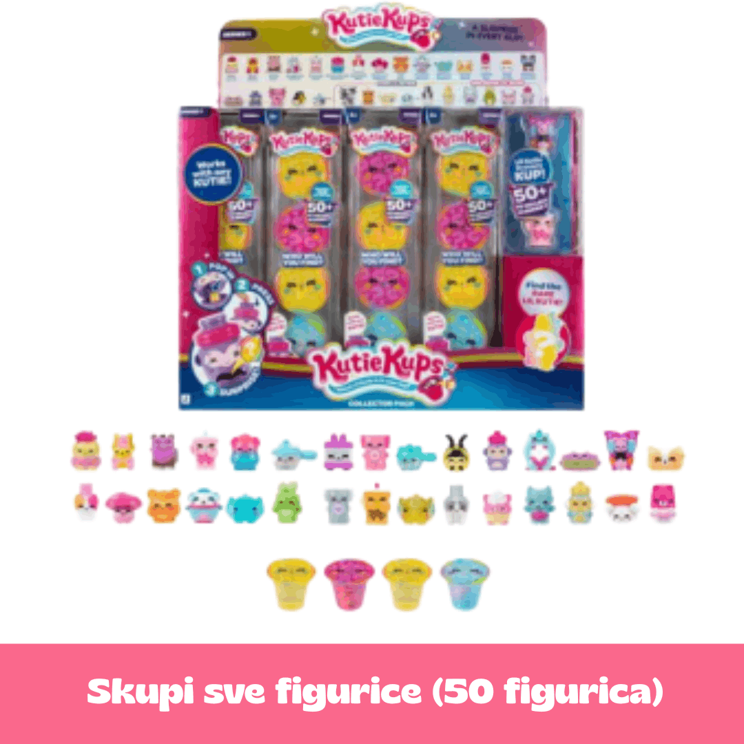Kutie Kups Collector Pack – Kolekcionarski set s 3 iznenađenja