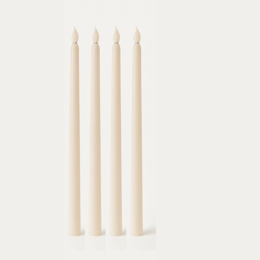 LED svijeće na baterije 4/1 – dekorativne štapne svijeće 28 x 2 cm, toplo svjetlo