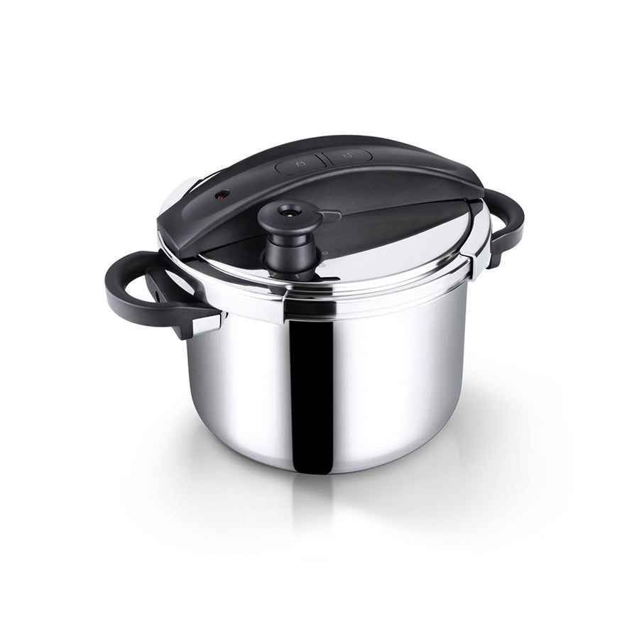 Lamart LTDSD6 pretis lonac 6 L – inox 18/10, sigurnosni ventil, za sve vrste štednjaka uključujući indukciju