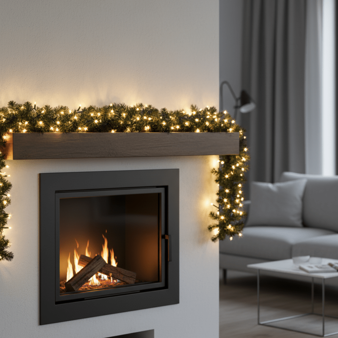 Lumineo Compact Twinkle – 500 LED toplo bijele, 11 m, zelena žica