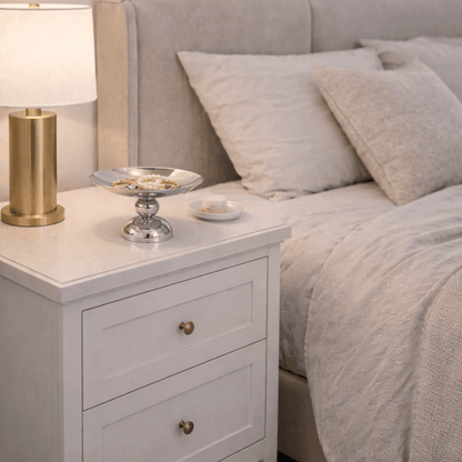 Manja dekorativna zdjela srebrna metal 19×11 cm - za posluživanje