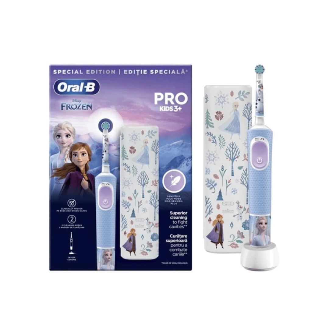 Oral-B PRO Kids 3+ Frozen – električna dječja četkica + putna futrola