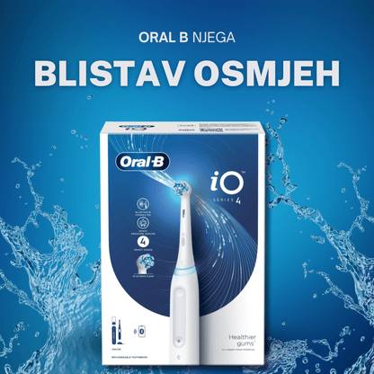Oral B električna četkica za zube iO Series 4 White – elegantan dizajn i performanse