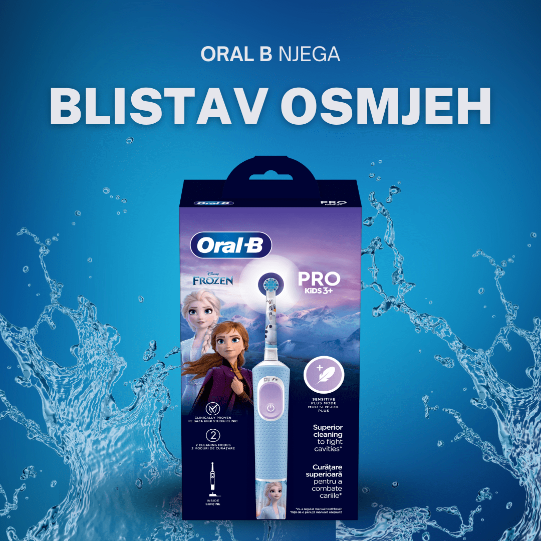 Oral B električna četkica za zube D103 Vital Frozen – nova verzija za osvježenje osmjeha