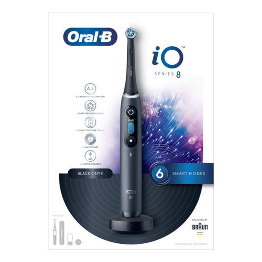 Oral B električna četkica za zube iO Series 8 Black Onyx - crna boja – elegantna i moćna tehnologija
