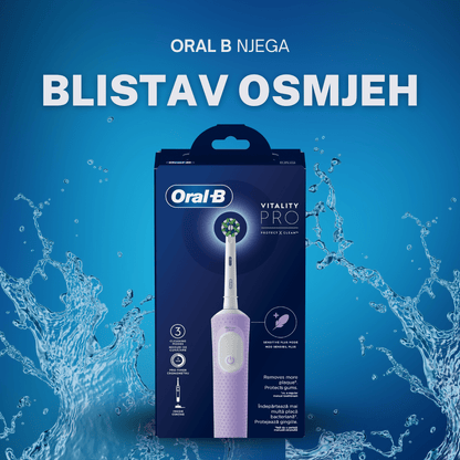 Oral B električna četkica za zube Vitality Pro Lilac HBOX – moderan dizajn i efikasnost
