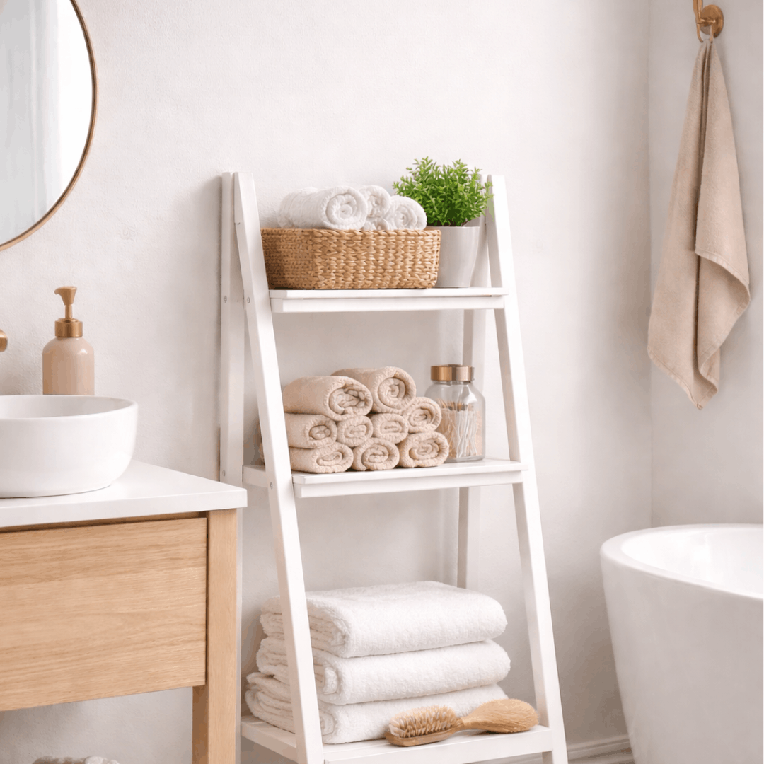 Organizacijska drvena polica 3 nivoa 106×42×37 cm