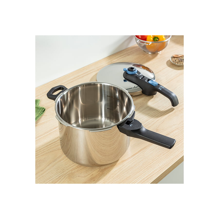 Tefal P2584401 Secure Trendy pretis lonac – 8 L, 5 sigurnosnih sistema, 2 programa, za indukciju