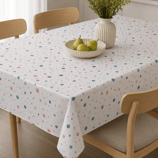 Sermat PVC stolnjak sa geometrijskim oblicima 140 × 180 cm – vodootporan i praktičan