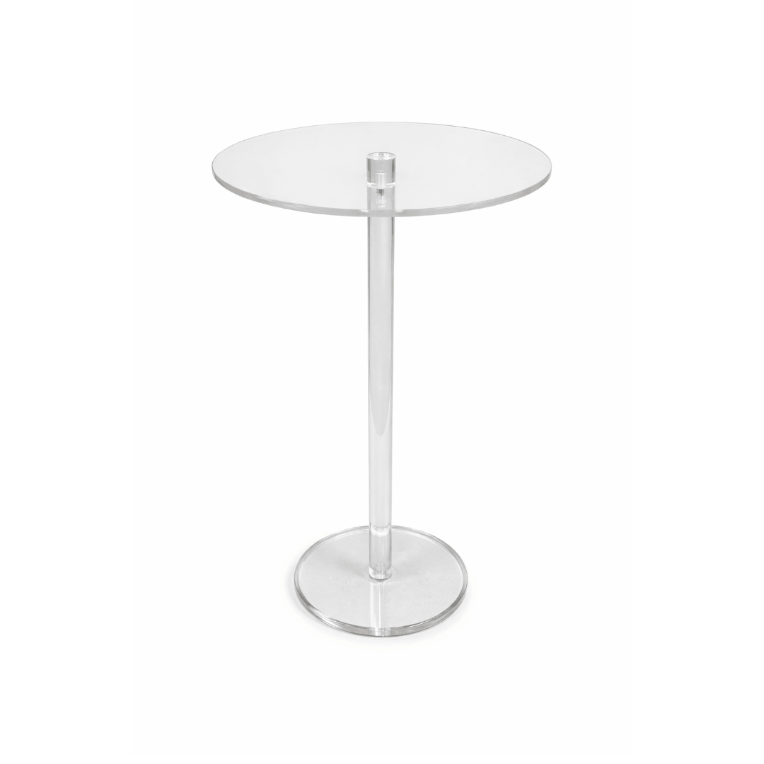 Prozirni stolić od plastike 55×35×20 cm – jednostavna montaža (3 dijela)