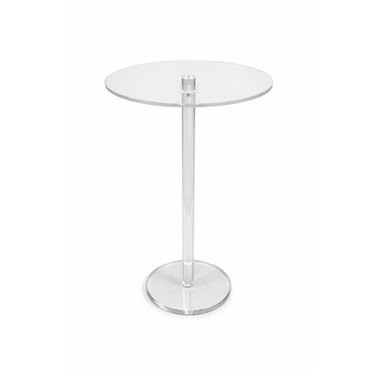 Prozirni stolić od plastike 55×35×20 cm – jednostavna montaža (3 dijela)