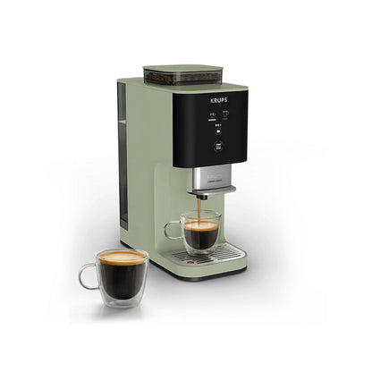 Omega Krups Coffee Crush SA401LE0 aparat za kafu s metalnim filterom i rezervoarom za vodu, prikazan na slici.