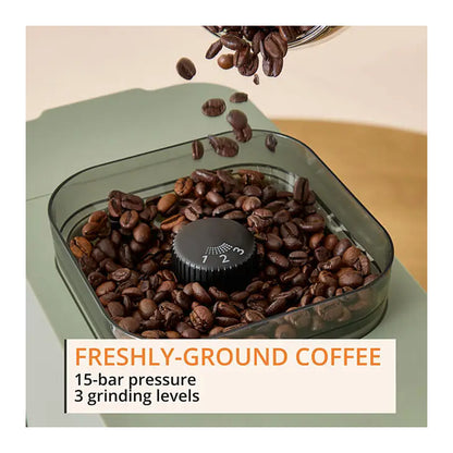 Omega Krups Coffee Crush SA401LE0 aparat za kafu s metalnim mlincem i prikazom za jednostavno mljevenje kave