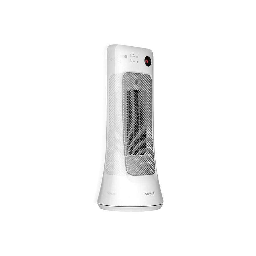 Omega Sencor SFH 8019WH keramička grijalica, bijela, s plinskim elementom i kontrolom temperature, prikazana na slici