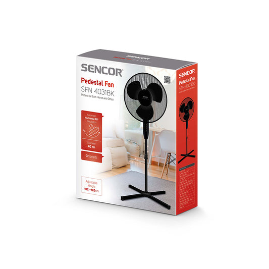 Sencor SFN 4031BK ventilator – 40 W, protok zraka do 39,5 m³/min