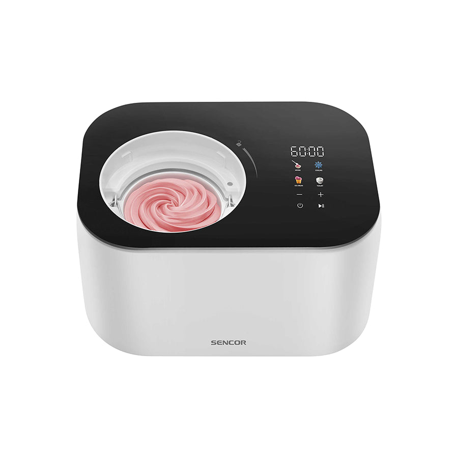 Sencor SIC 3000WH aparat za sladoled s kompresorom – 1 L, 4 programa, sladoled i jogurt