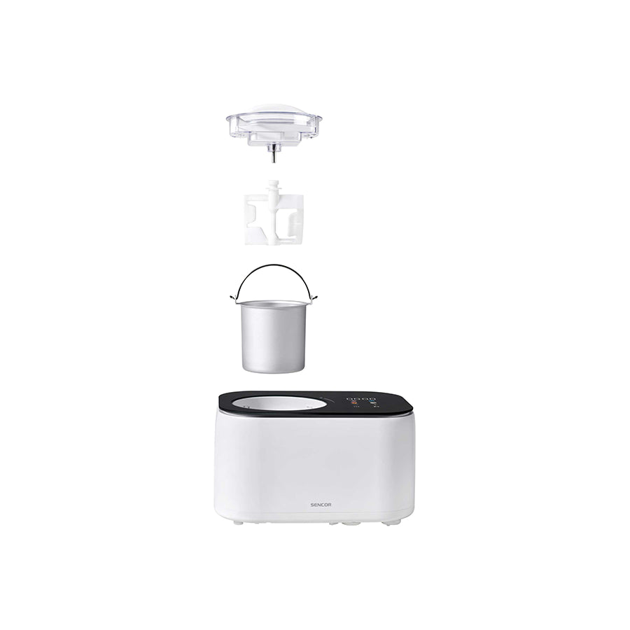 Sencor SIC 3000WH aparat za sladoled s kompresorom – 1 L, 4 programa, sladoled i jogurt