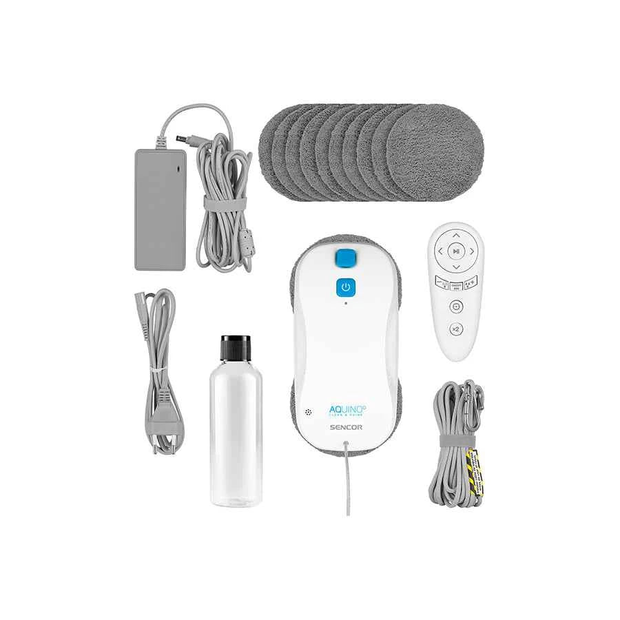 Sencor SRW 6010WH robotski čistač prozora – 3000 Pa, Smart Gyro, 3 programa, ultrazvučno raspršivanje vode