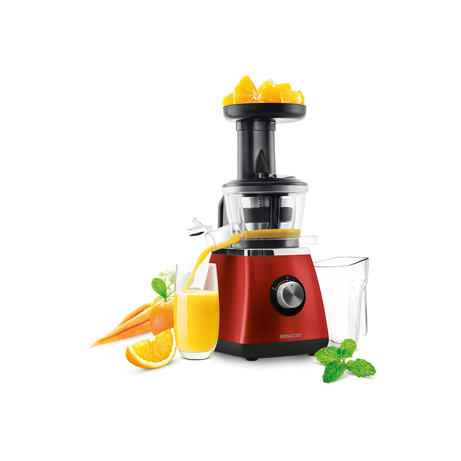 Sencor SSJ 4042RD spori sokovnik – 400 W, 60 o/min, spremnik za pulpu 0,8 L