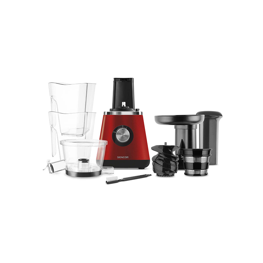 Sencor SSJ 4042RD spori sokovnik – 400 W, 60 o/min, spremnik za pulpu 0,8 L
