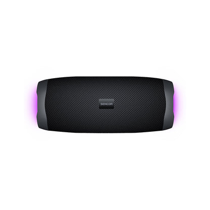 Omega Sencor SSS 5400 Tide Maxi Bluetooth zvučnik, prikaz na slici s crnim kućištem i kontrolnim gumbima na prednjoj strani.